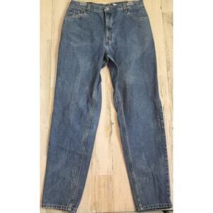 Vintage Ladies Levi Strauss 550 Classic Relaxed Tapered Size 16L Blue Jeans 3123